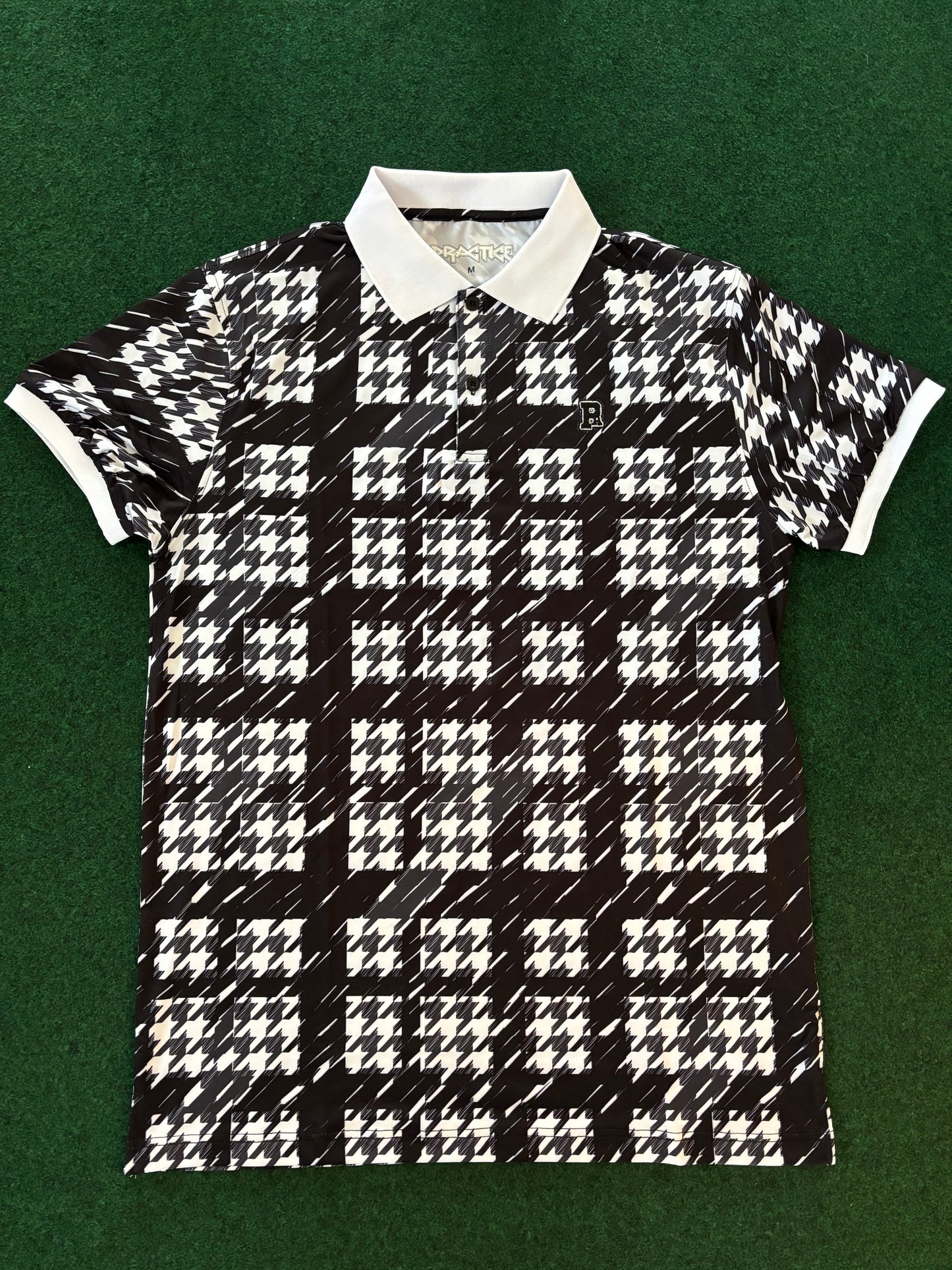 PA BW Houndstooth Collared Shirt